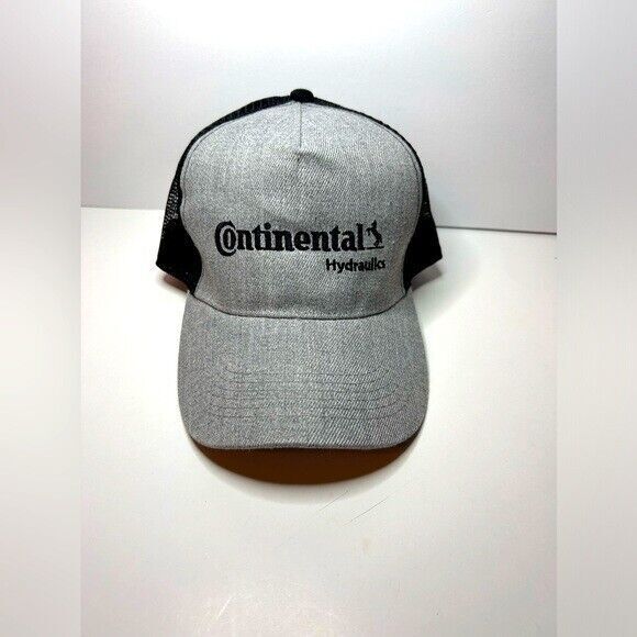 Continental Hydraulics Cap Gray Black Mesh Snapback Hat Unisex NWOT - Picture 1 of 7
